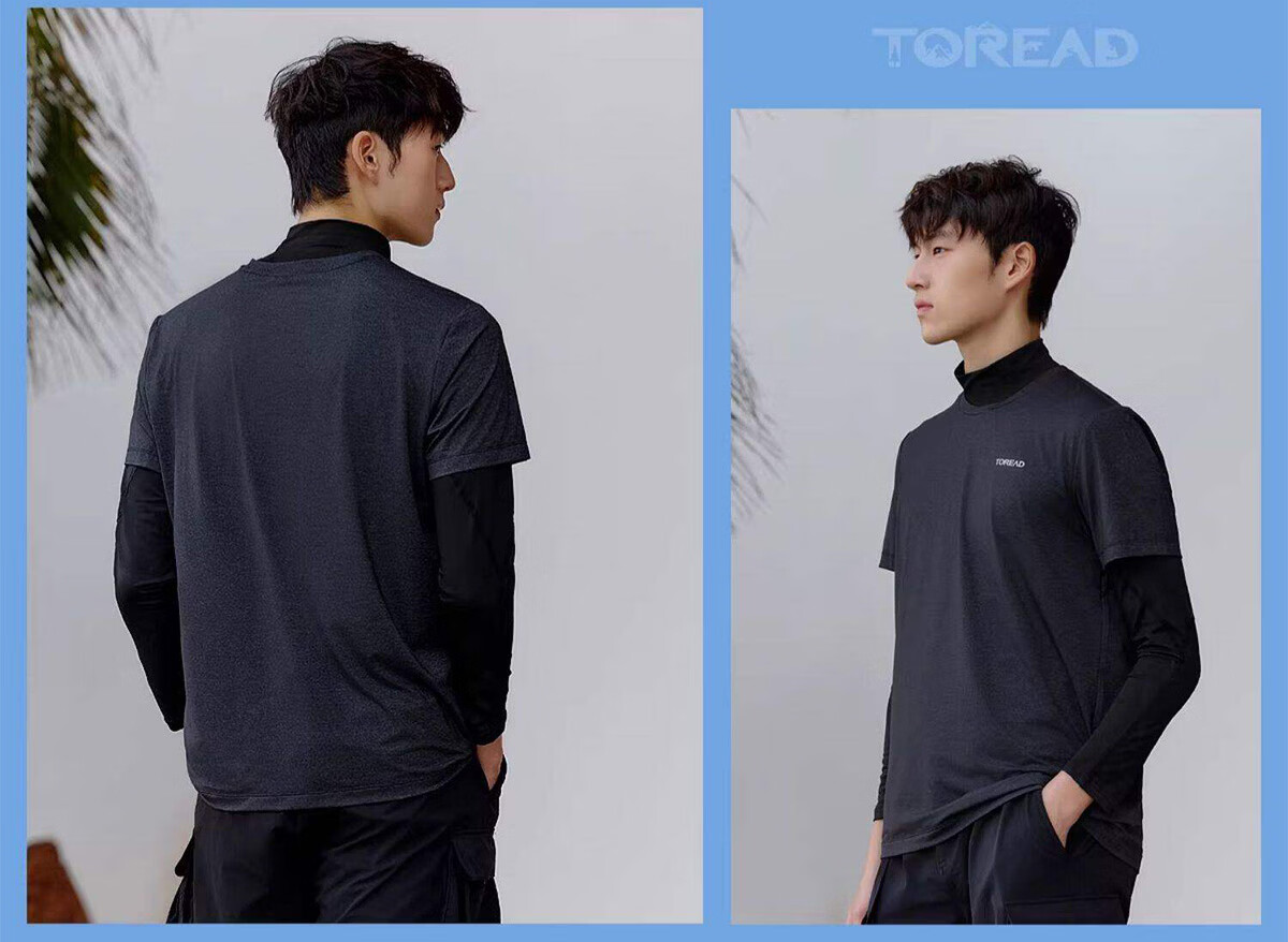 TOREAD Quick-Dry T-Shirt 26 Spring Summer New Couple Breathable Short Sleeve Sun Protection Round Neck Stretch Sports Top TAJJBO81754 19