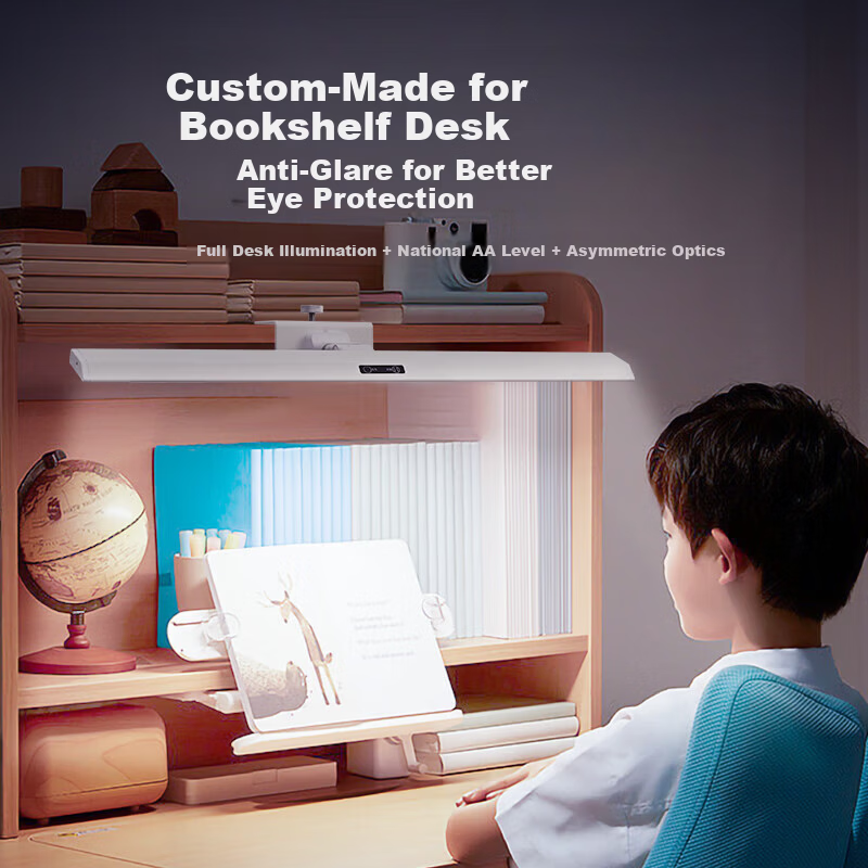 ZIDENG AA Grade Eye Protection Desk Lamp with Clip Full Spectrum Reading Lamp for Students and Children
