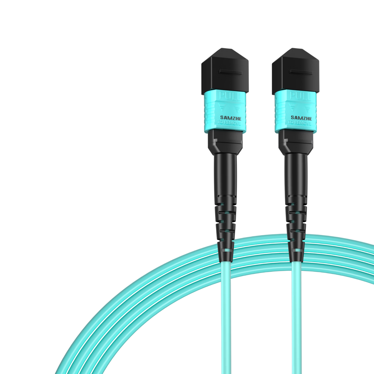 Sanze MPO-MPO Fiber Optic Patch Cord 8-Core OM3 Female 10G Multimode Tail Fiber B Polarity Compatible MTP 40G/100G Bundle Fiber Cable Network Cable 5m G3-PP805