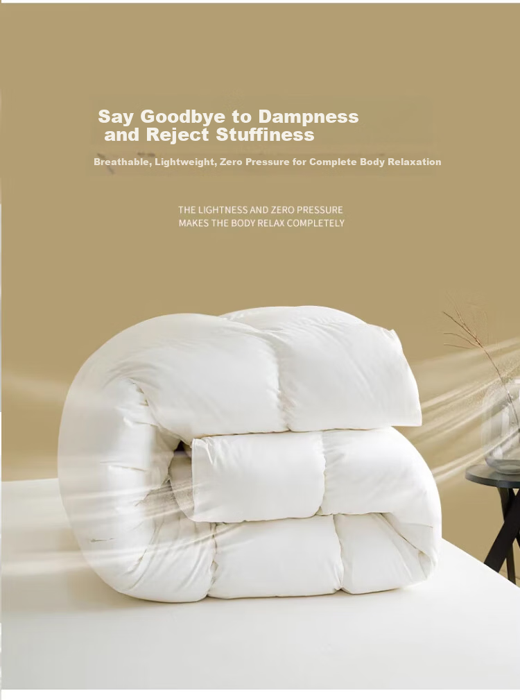 MUJI Class A 100% White Goose Down Comforter Autumn and Winter Quilt Core 220*240cm【Fill 2000g】 7