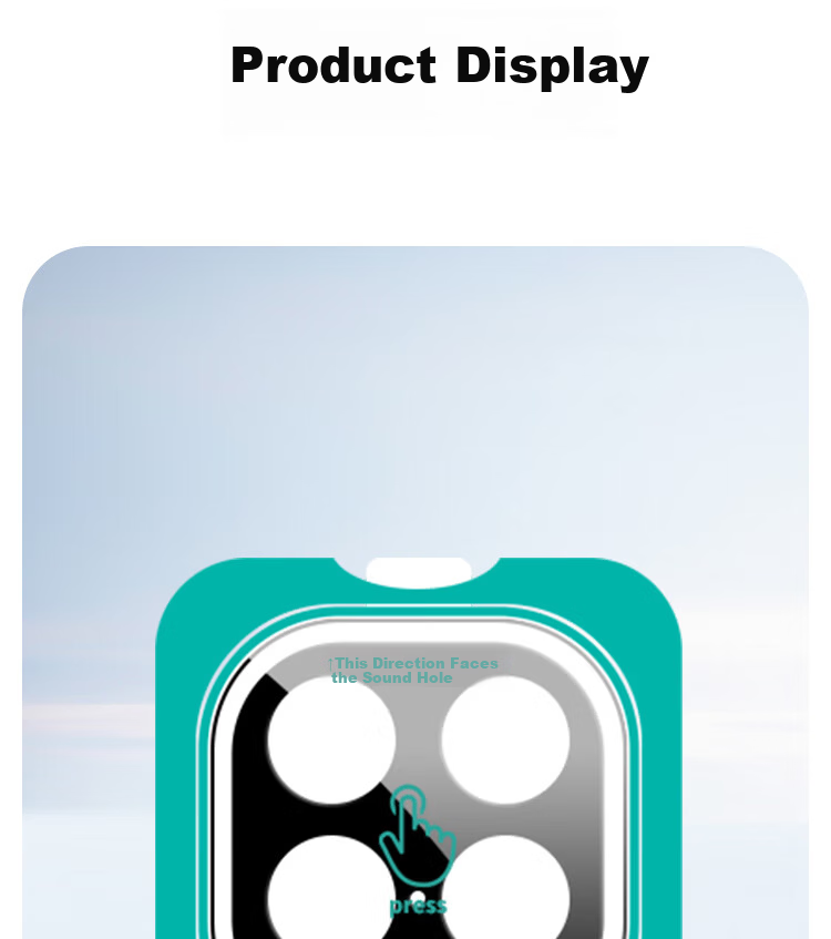 ESCASE [Quick Application Box] Camera Lens Protector for Vivo IQOO Neo 11, AR Anti-Scratch Tempered Glass Film, Ultra-Thin Full Coverage Glass Film for Camera, New Model 8