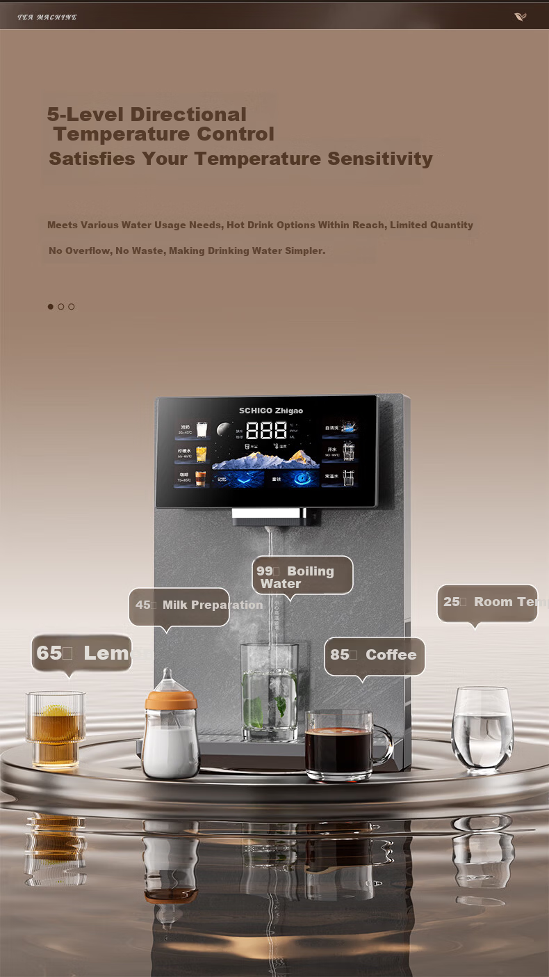 CHIGO Wall-Mounted Pipeline Water Dispenser with Self-Priming Barrel Water, Lingze Series, Direct Drinking Machine, Sideboard Water Dispenser ADZ23 9
