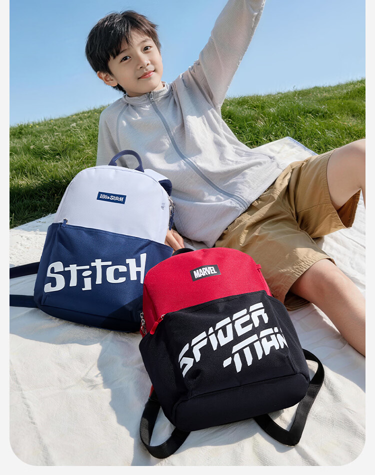 Disney Kids Backpack Outdoor Travel Schoolbag Lightweight Kindergarten Bag for Primary Students 13