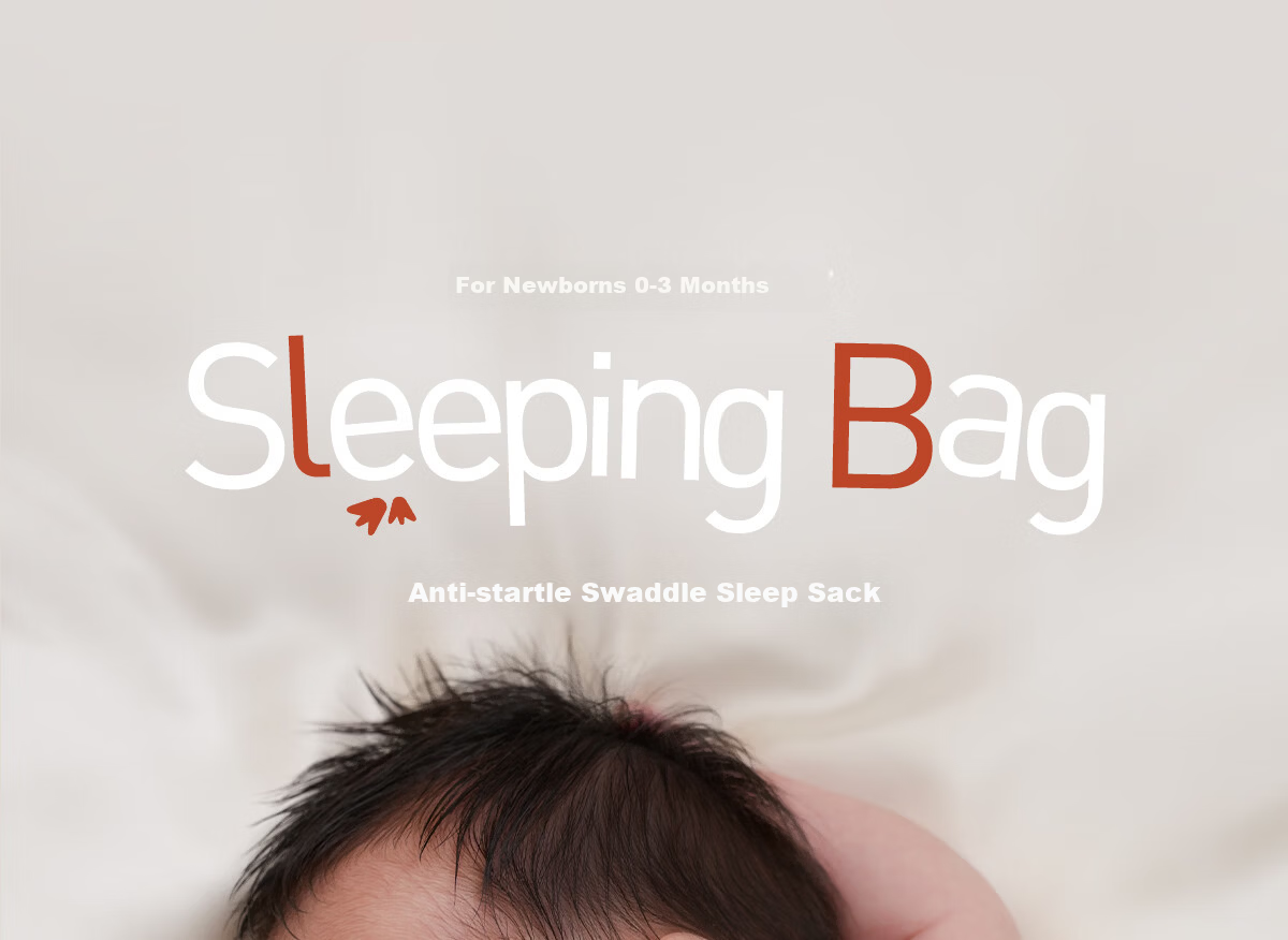 LAZY GOOSE Newborn Anti-Startle Sleep Sack 0-3 Months Infant Swaddle Sleep Bag Four Seasons Universal 1