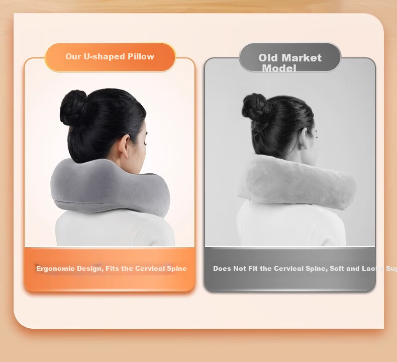 Jingmao U-Shaped Neck Pillow Nap Pillow Travel Cervical Pillow Office Car Airplane Neck Support Pillow 15