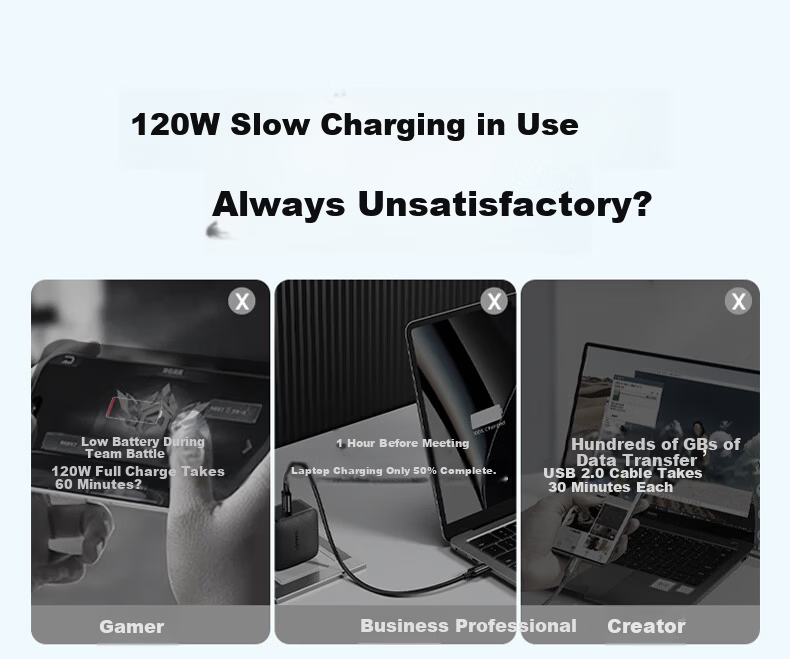 Dual-Head Type-C 240W Fast Charging Cable for Apple iPhone 17/16/15, Huawei, Honor, Xiaomi Realme Tablets, MacBook Laptop 2m 3