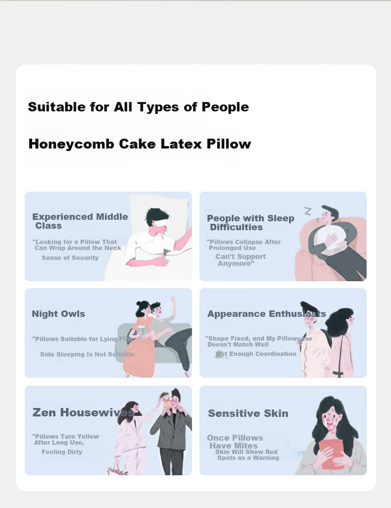 Yuzhaolin Latex Pillow 93% Natural Latex High Pillow Adult Neck Support Extra Thick Non-Collapsing Pillow Core with Pillowcase 1