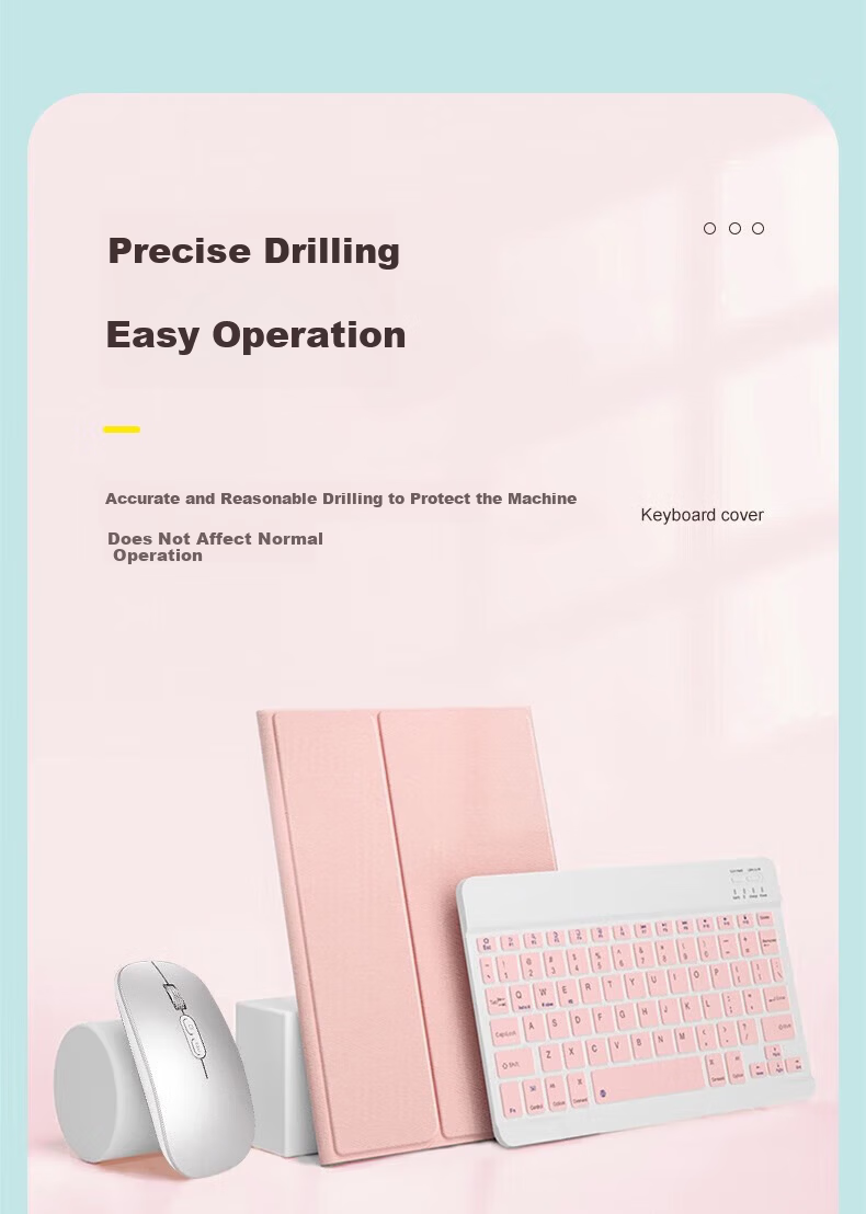 Soyin Apple iPad Pro Keyboard Protective Case 11-inch Magic Keyboard Mouse Set 2022/21/20/18 Models Tablet Stand Bluetooth External with Stylus Pen 23