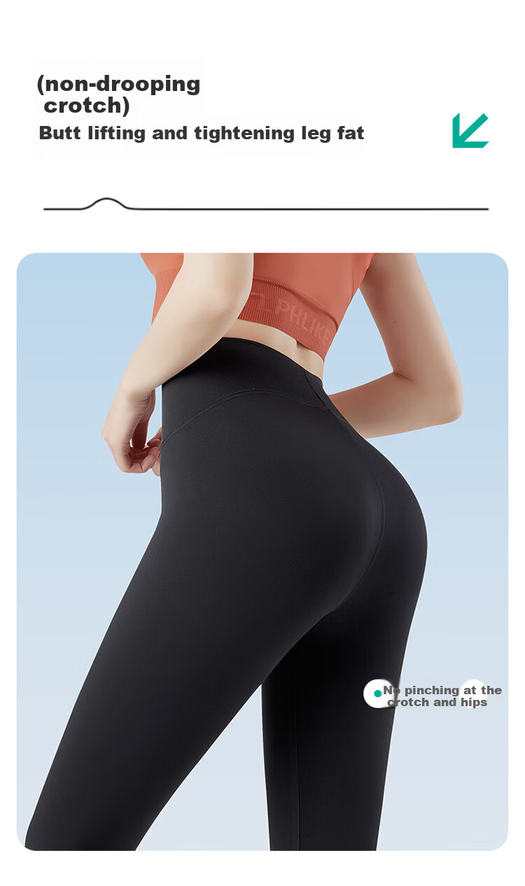 Urban Beauty High-Waist Elastic Slimming Nine-Point Sharkskin Leggings Summer Thin Yoga Pants Gray XL 10