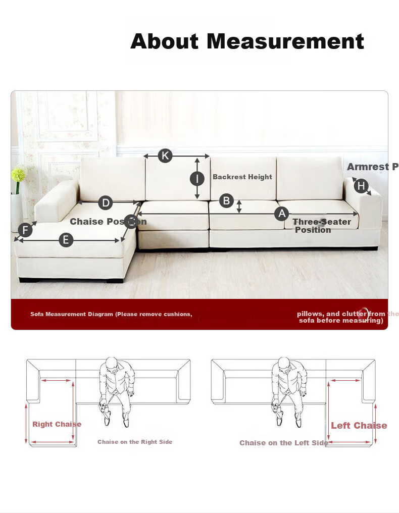 Wuyinliangpin Sofa Cover, Chenille Straight Row, Cat Scratch Resistant, One-Piece Non-Slip Sofa Slipcover, 90*260cm, Five-Seater 11