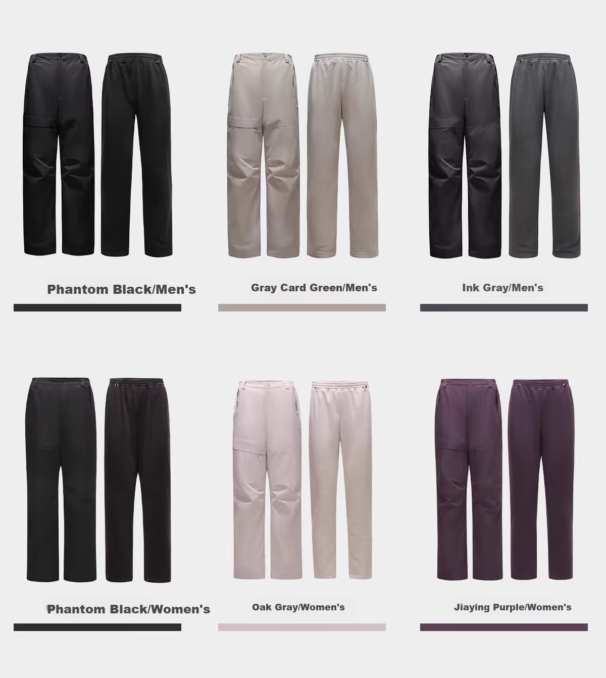 CAMEL Men's Outdoor 3-in-1 Windproof Waterproof Fleece Lined High Breathability Anti-Hypothermia Mountaineering Pants Women M 15