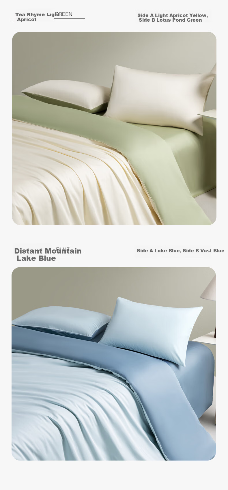 CROWN 60-Thread Count Cotton 4-Piece Bedding Set, Pure Cotton Bed Sheet, Duvet Cover, Pillowcases, High-End Luxury Bedding, 220x240cm for 1.8x2m Bed 6