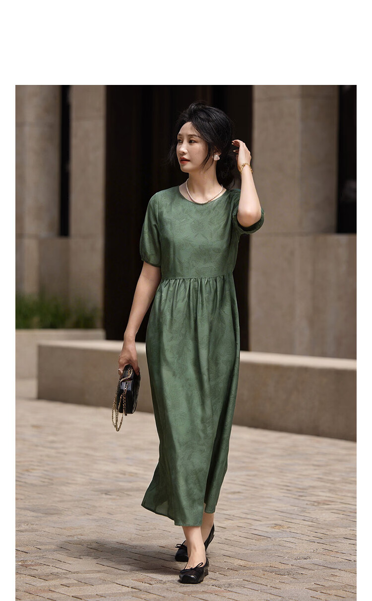 Demana Vintage Urban Summer Printed Lined Dress Loose Slimming Concealing Two-Piece Set for Women Premium 11