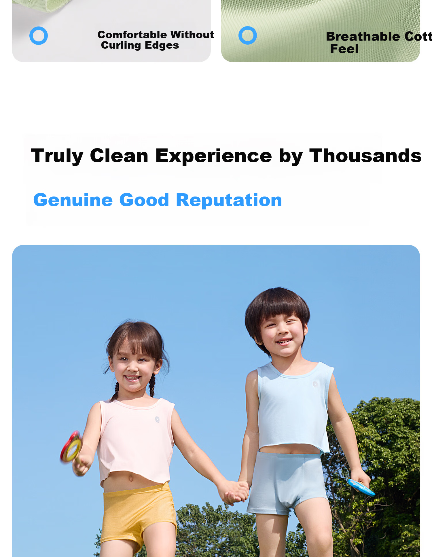 BADIGAO Disposable Cotton Children's Underwear Daily Use Boys Girls Boxer Medical Grade Sterile Wash-Free Shorts 13