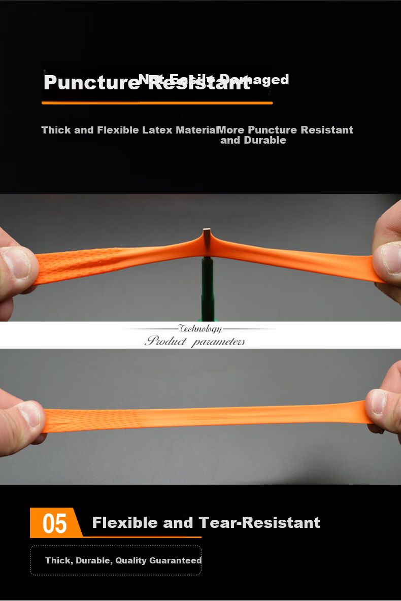 Caiyile Latex Non-Slip Finger Cots Orange S/Small (100 pcs) 08293 9