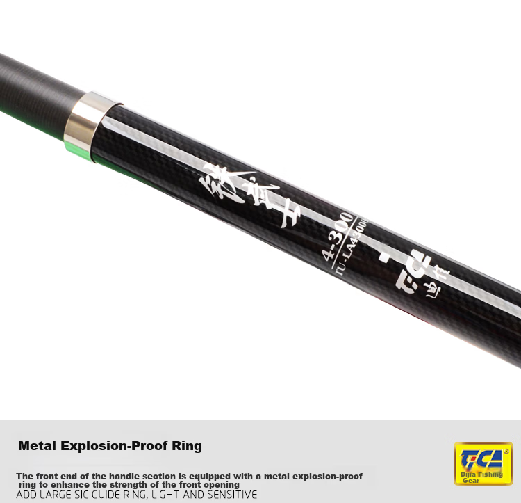 Dijia Sea Fishing Rod Set Carbon Fiber Glass Fiber Casting Rod Long Casting 2.1m 6