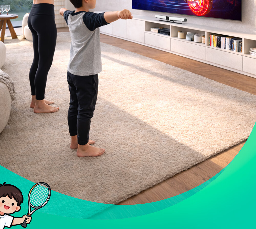 Sports Universe 2nd Gen New AI Motion Sensing Fitness Console NS2 Home Family Exercise Motion Game Console TV Connected Parent-Child Edition 2
