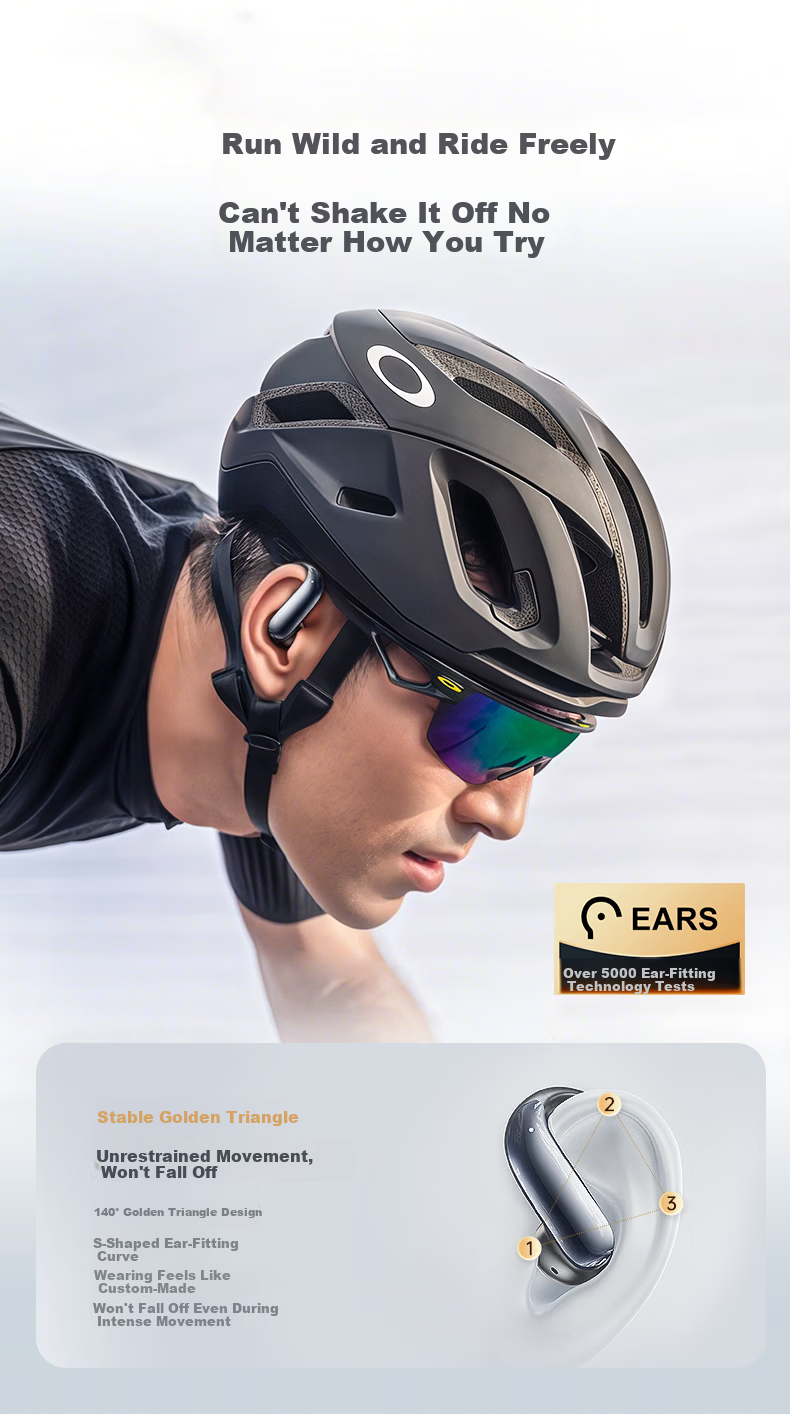 KINYO Berlin Sound Wireless Bluetooth Bone Conduction Earphones 2025 Latest Model, Comfortable Long Wear, Sports Running, Deep Bass, Long Battery Life 7