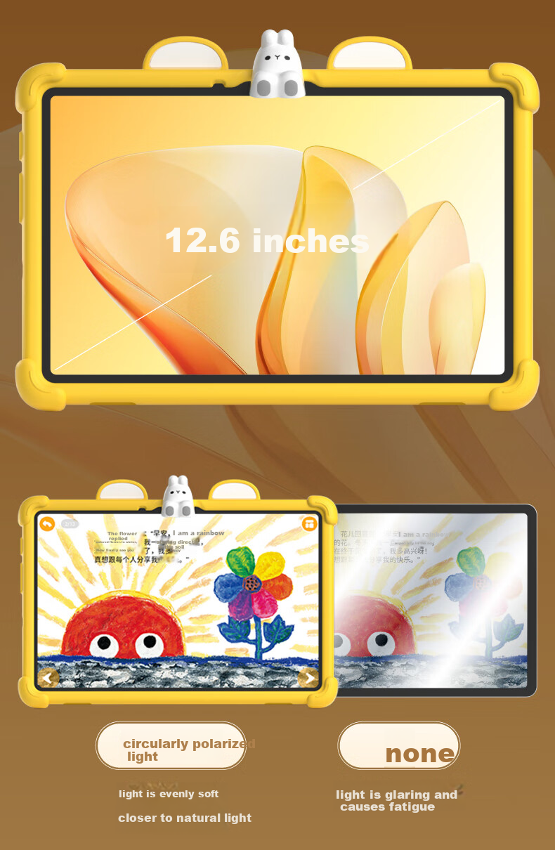 Huohuo Rabbit AI Early Education Learning Machine Smart Eye Protection Large Screen Children's Tablet Reading Tutor for Boys and Girls Birthday Gift 3