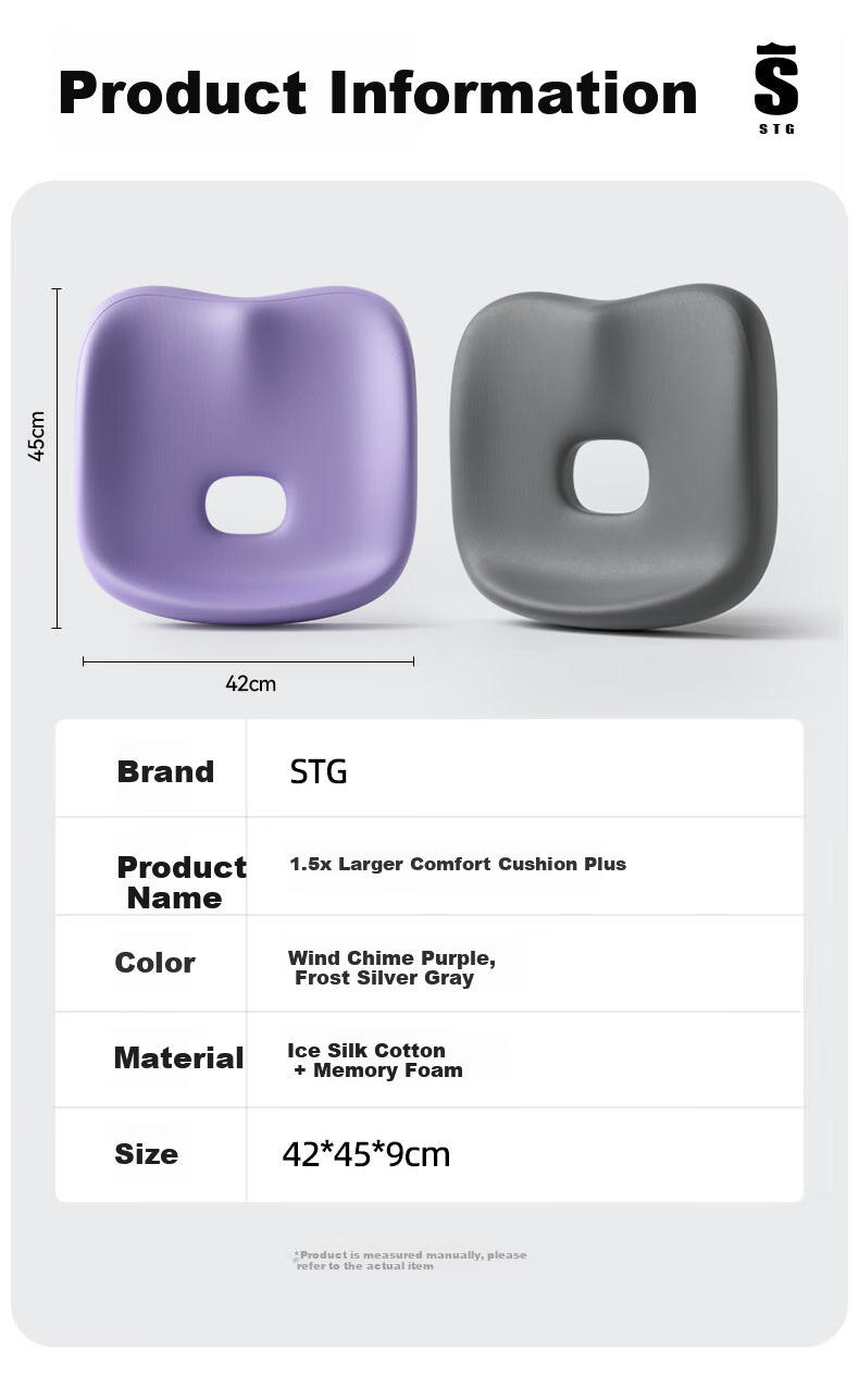 SITGOOD Posture Correcting Seat Cushion Office Chair Pad STG Tailbone Pressure Relief Cushion Long-term Sitting Pain Prevention Seat Pad 14