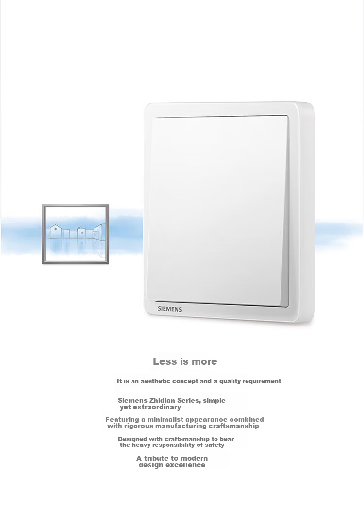 SIEMENS Socket Panel Five-Hole with USB + Type-C 20W Fast Charging Port Elegant White 5UB14743NC012P 3