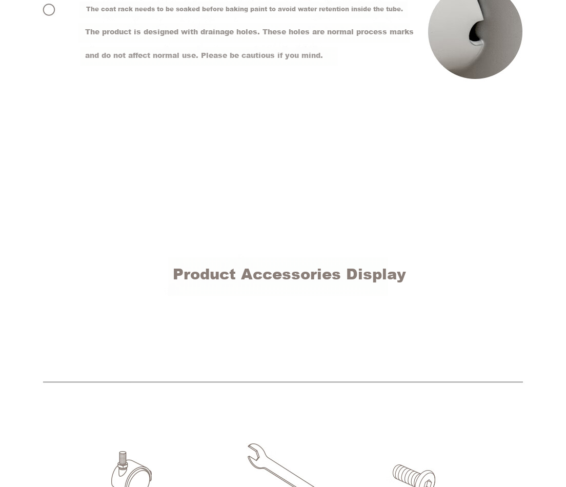 Lanjiaoluo Floor-Standing Clothes Rack, Bedroom Storage with Wheels, Hooks, 80*40*160cm, Mobile And Thickened 21
