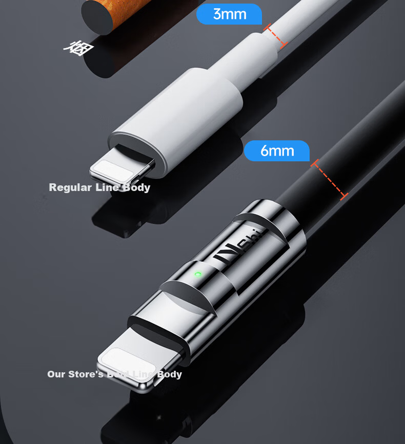 Apple iPhone 14 Fast Charging Data Cable Compatible with iPhone 13 Pro Max/12/11/XR/8/7, Air/iPad 9 Thickened 2M Black 11