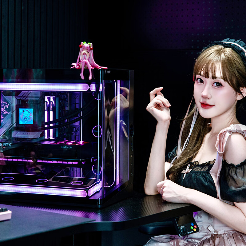 Aigo Starry Cube U360 Triple Fan Black PC Case Fan ARGB Lighting Narrow Aperture Design Automotive-Grade LEDs