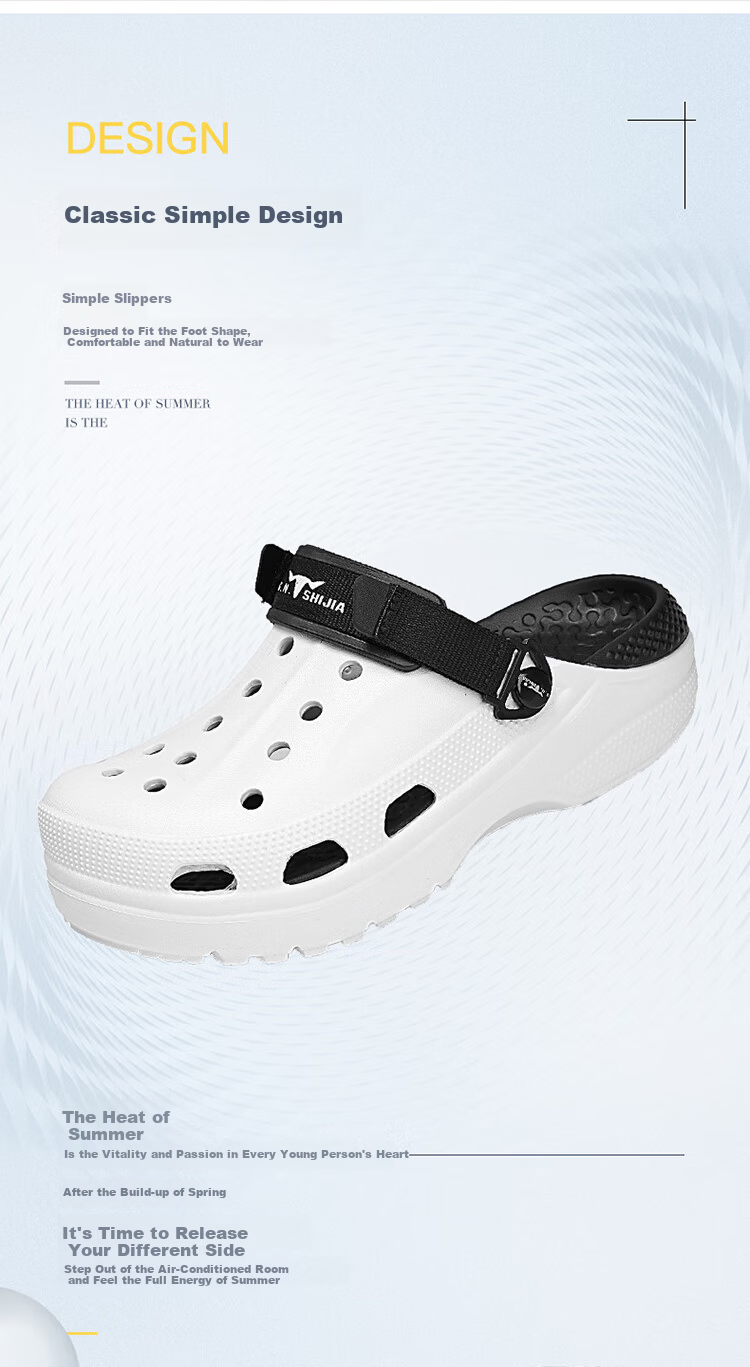 G.N.Shi Jia Men's Shoes, Summer Outdoor Wear, Thick-Soled Hollow Breathable Hole Shoes, Outdoor Stream Tracing Beach Sandals 1