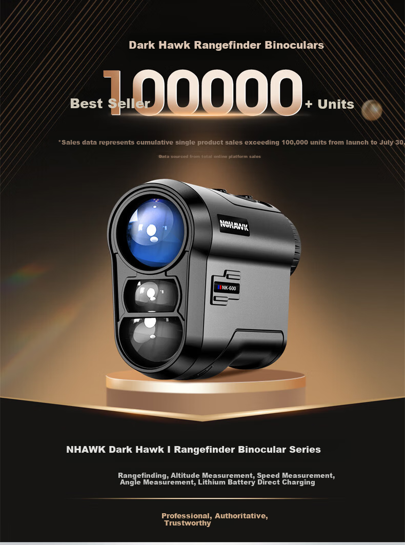 Nohawk Outdoor Rangefinder Telescope Golf Outdoor Home Use 600m Distance/Height/Angle/Speed/Two-Point Height Measurement 1
