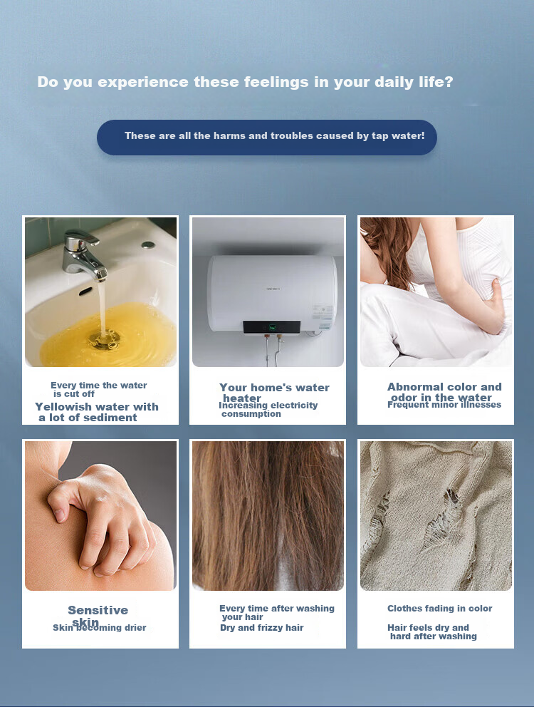 Welton M7 Central Water Purifier Whole House Pre-Filter Under-Sink Explosion-Proof Large White Bottle High Flow Commercial Restaurant Chlorine Removal Water Filter Home Tap Water System 6