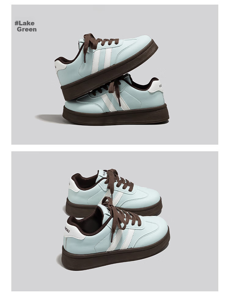 Global Original Vintage Style Black Women's Sneakers 2026 New Ins Versatile Thick Sole Height Increasing Skate Shoes 15