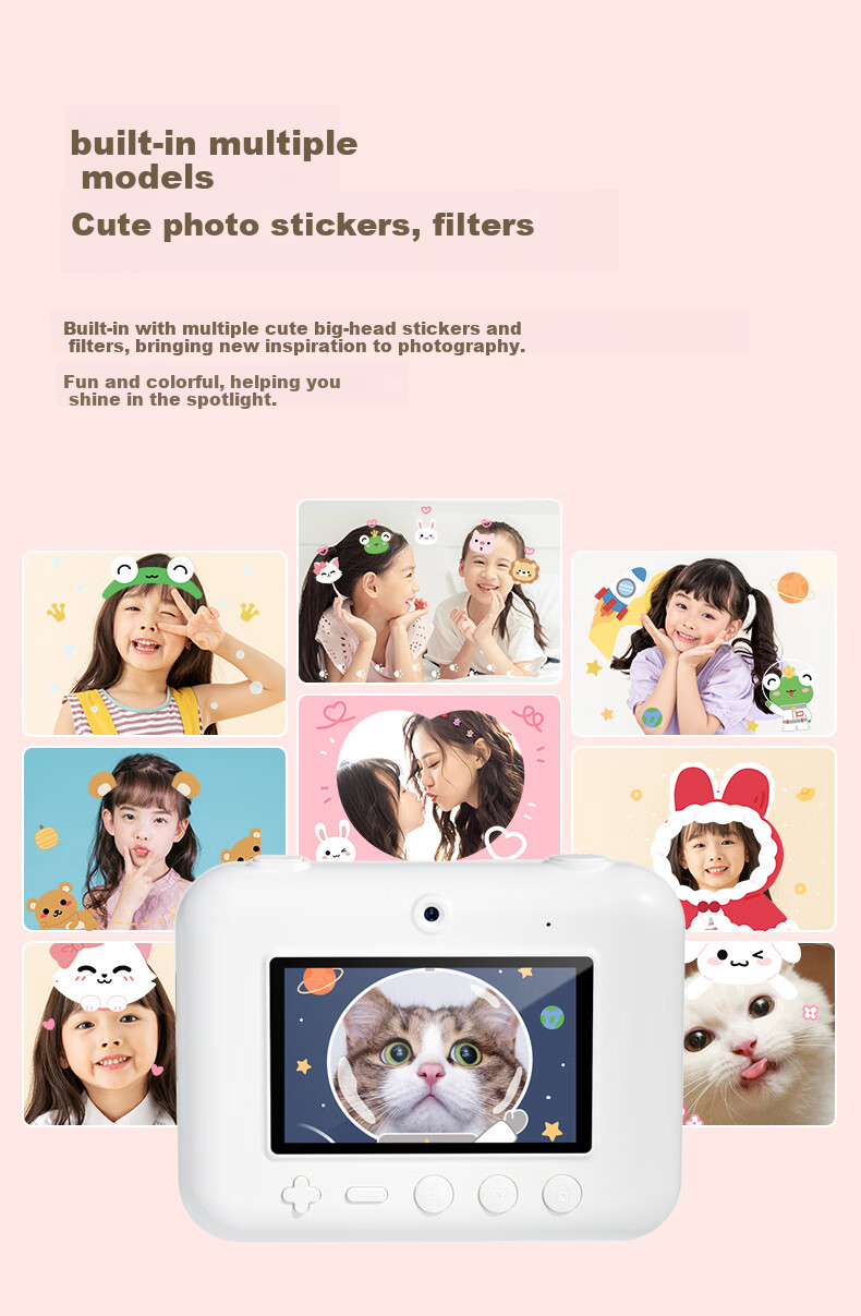 Carlbaby Instant Print Kids Camera for Children Ages 7-14 Toy Birthday Gift for Boys and Girls 10