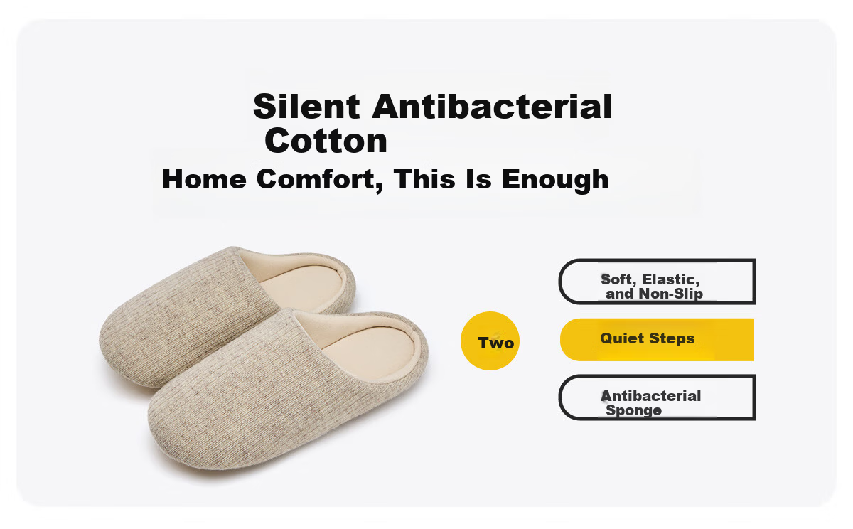 Aokang Women's Spring Autumn Indoor Home Slippers Silent Non-Slip Japanese Soft Sole Antibacterial Odor-Resistant Floor Slippers for Men 4