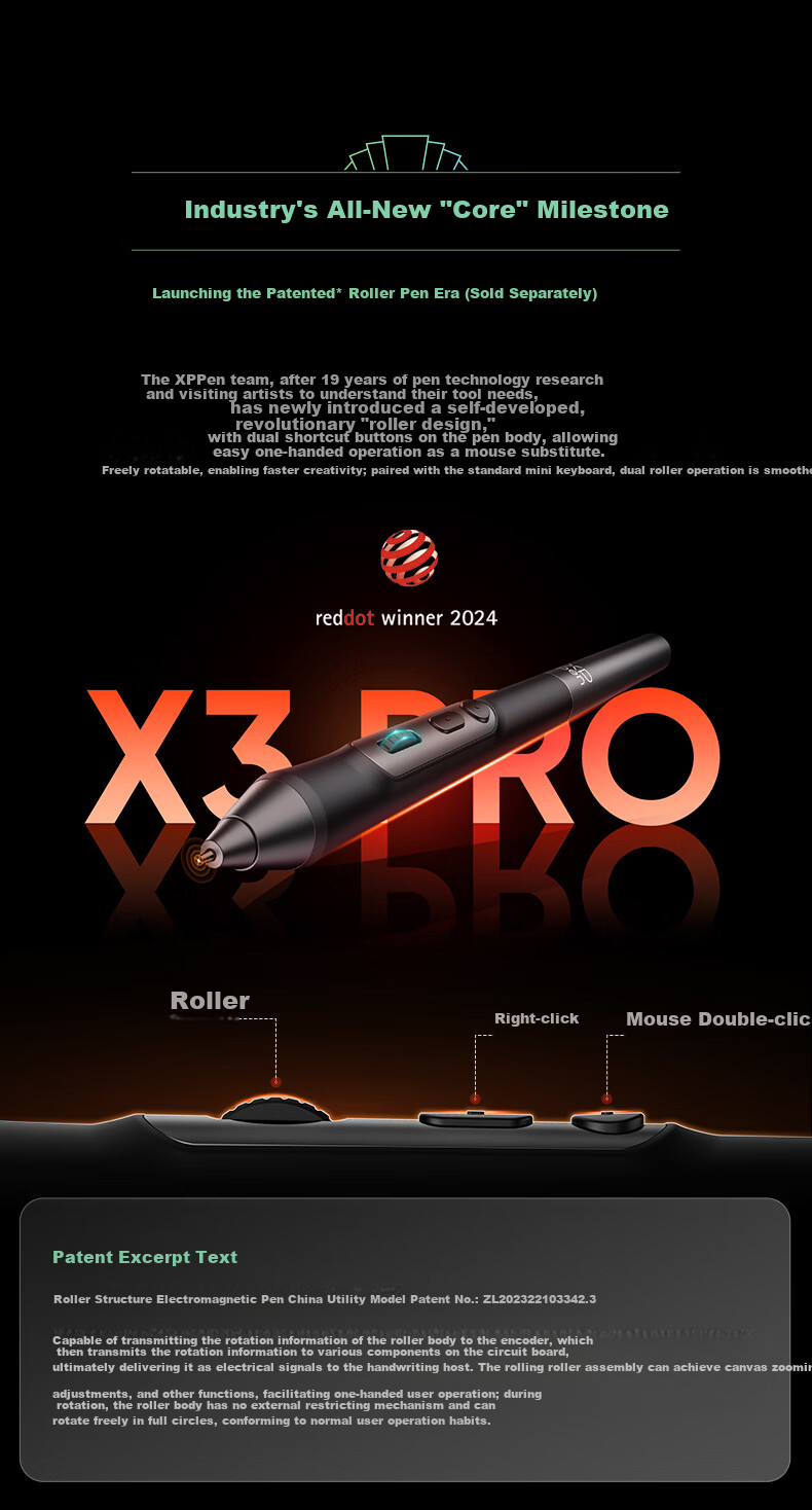 XP-Pen Professional Drawing Tablet Digital Screen Pen Display Graphics Tablet Handwriting Electronic Drawing Board Magic Drawing Pad 12