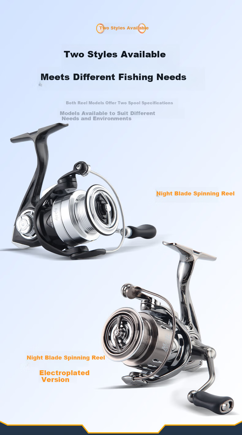 HAUT TON Night Blade Lure Integrated Casting Carbon Lightweight Versatile Long Cast Micro Bait Electroplated Spinning Reel 1500 Series 5