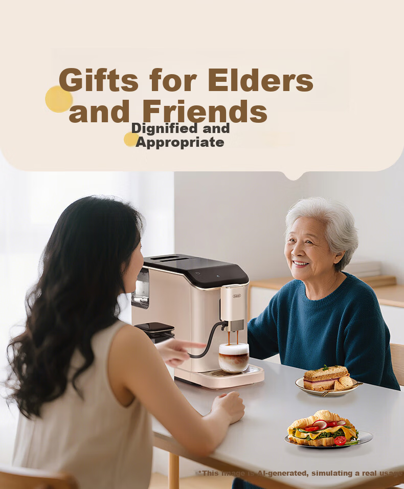 Gevi Fully Automatic Coffee Machine Small Grinder Integrated Italian American Coffee Dual Heating System GV-K01S One-Key Bean Cleaning [7-Day Free Trial] [Price Protection 618] 31
