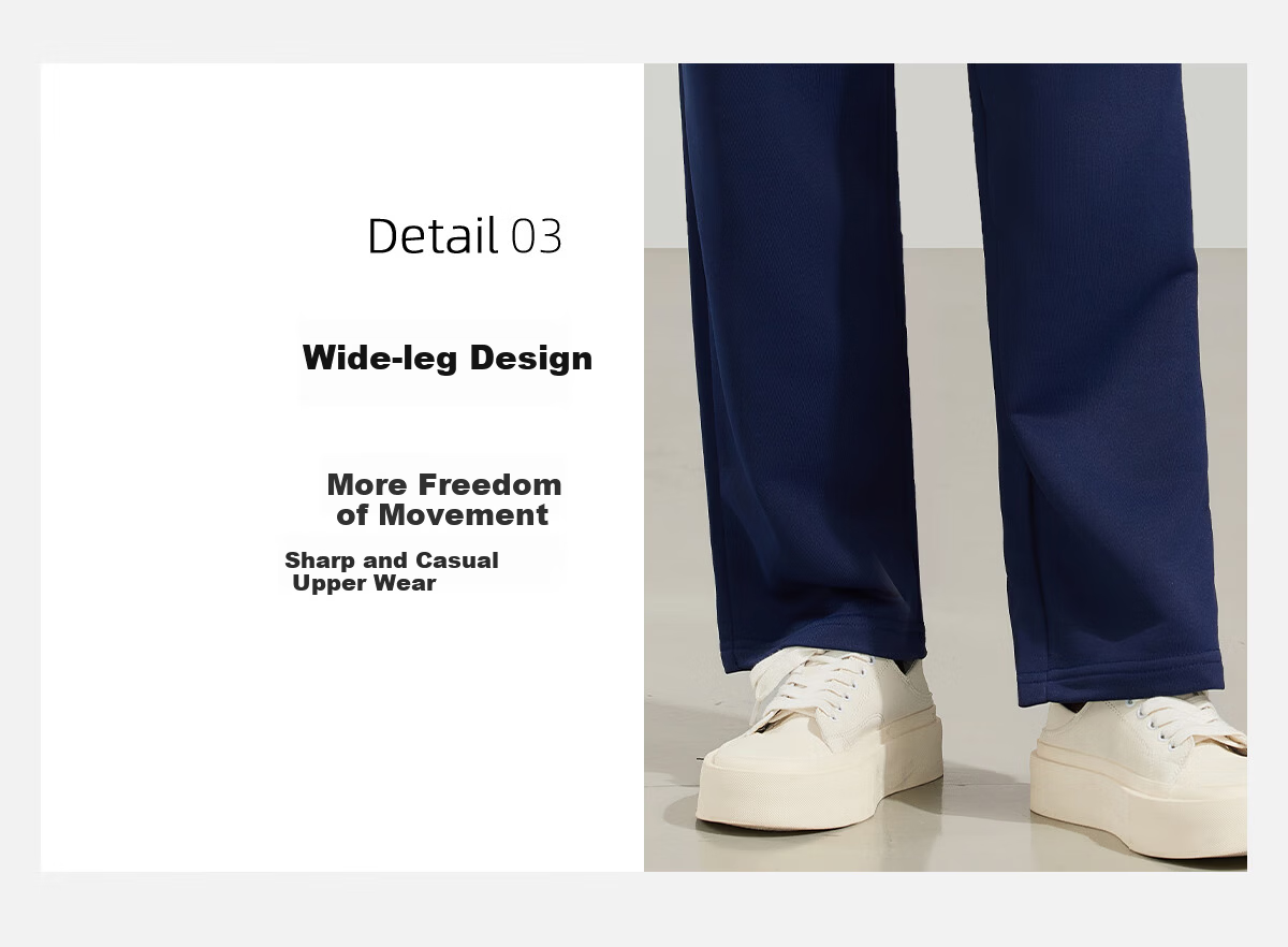 PinCai Women's Sports Pants Simple Solid Color Loose Straight Leg Elastic Waist Casual Pants P12KK5812 10