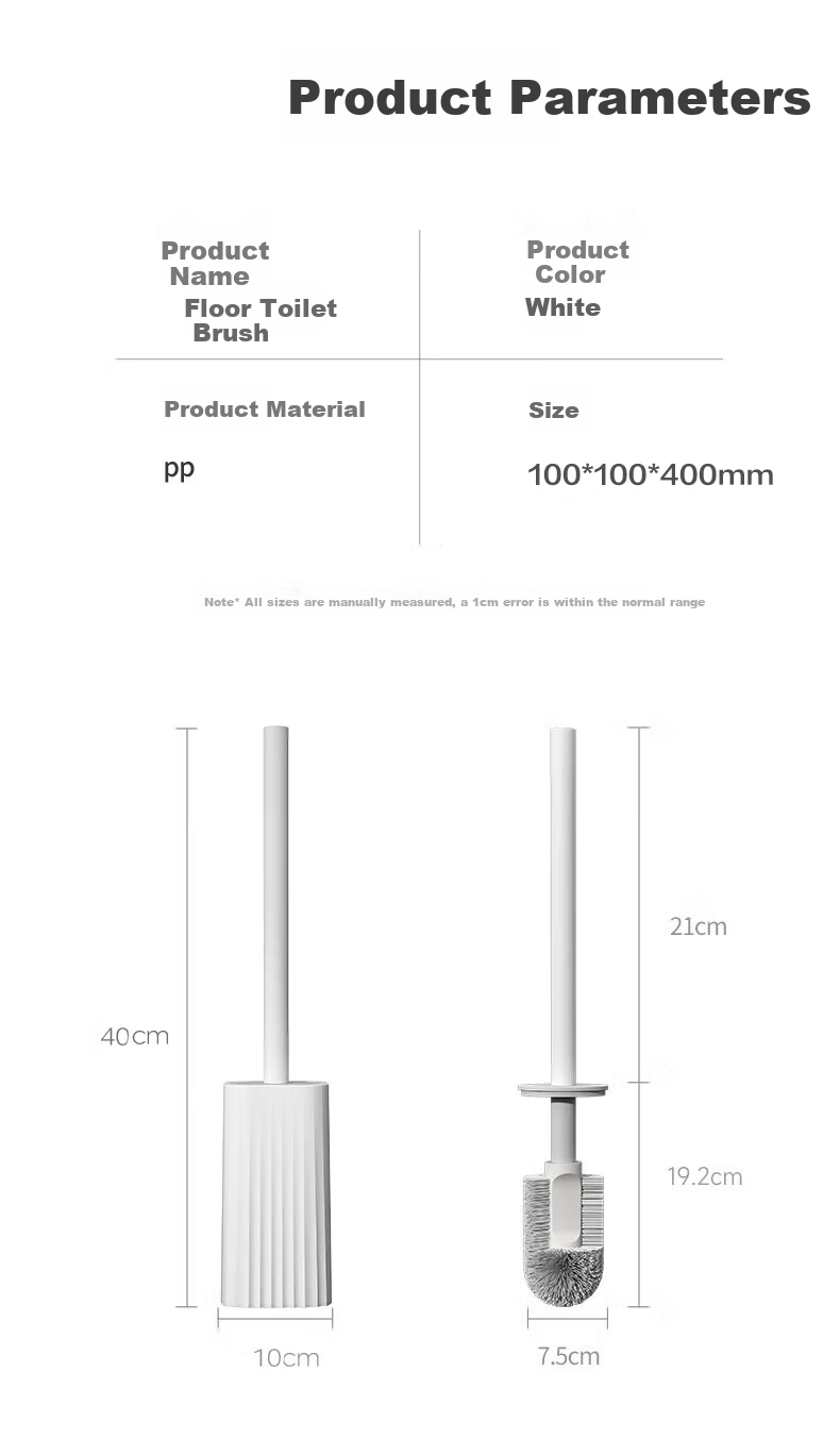 Jiabangshou Toilet Brush, No Drilling Required, Wall-Mounted, Disposable, No Dead Angles, Cleaning Wonder 8