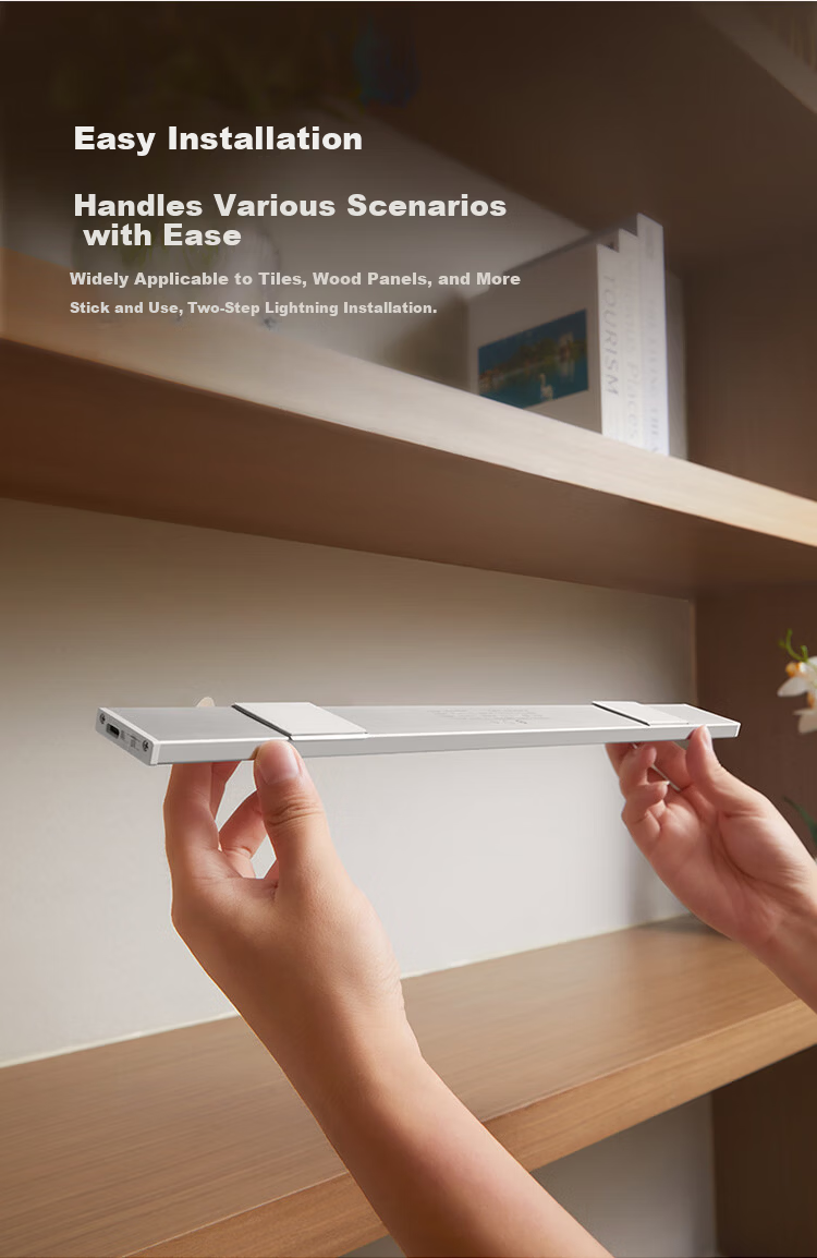BULL Human Body Sensor Cabinet Light Wardrobe Light MC-A003B-ES Magnetic Bedroom Bedside Night Light 80CM 4000K 9