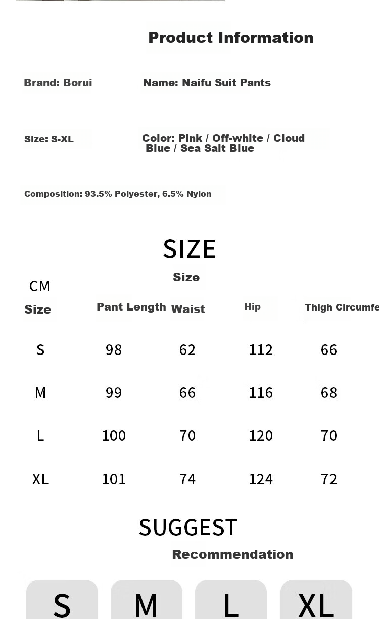 Borui Wide-Leg Milk Puff Yamamoto Pants Women 2026 Summer Thin High-Waist Straight Loose Casual White Suit Trousers 13