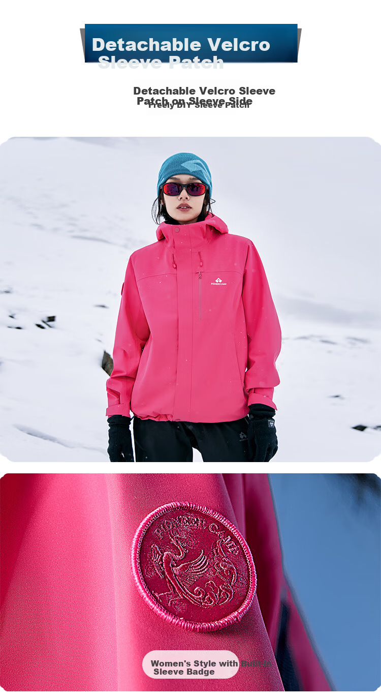 Toread Bluebird Women's Hard Shell Outdoor Windproof Waterproof Breathable Hiking Mountaineering Hooded Jacket Small Size 4
