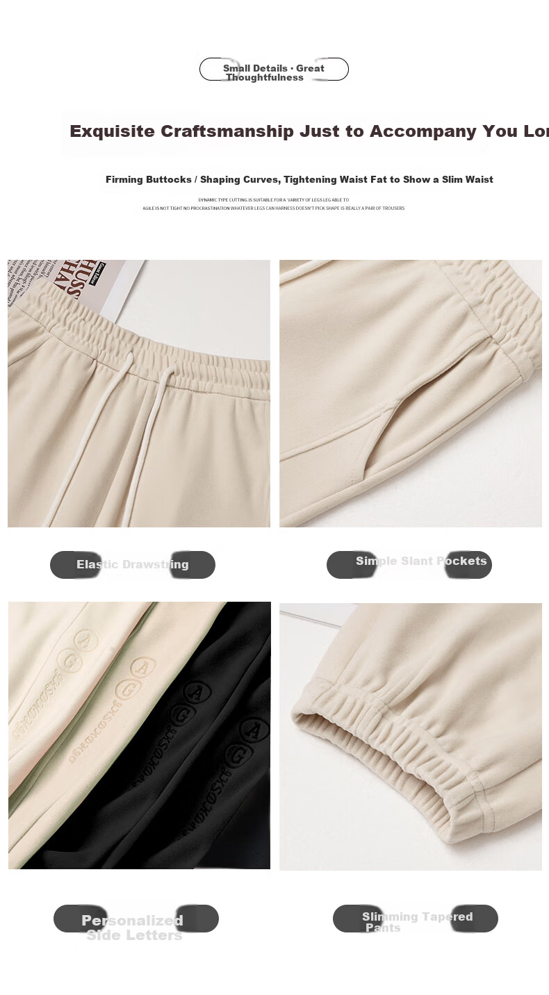 FitonTon Women's Autumn Winter Nano Fleece Lined Slimming Thickened Windproof Casual Jogger Pants Black M 5