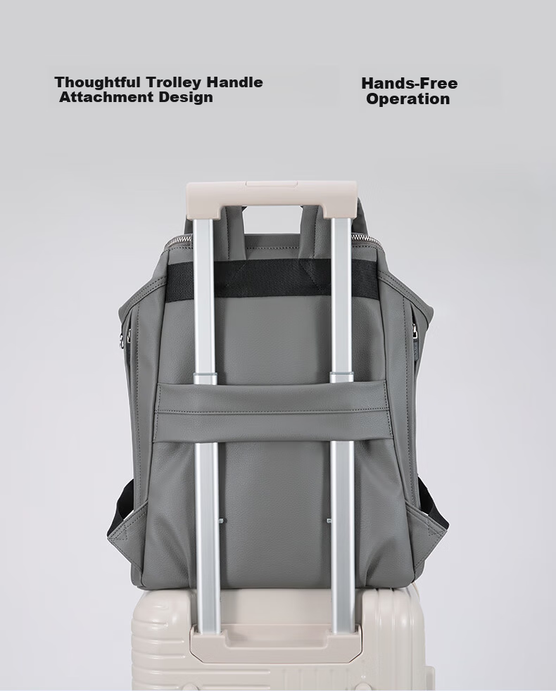 KALA·Y Anti-Theft Qilin Laptop Backpack Business Double Shoulder Trolley Travel Bag CX5525L Hu Yang Green 8