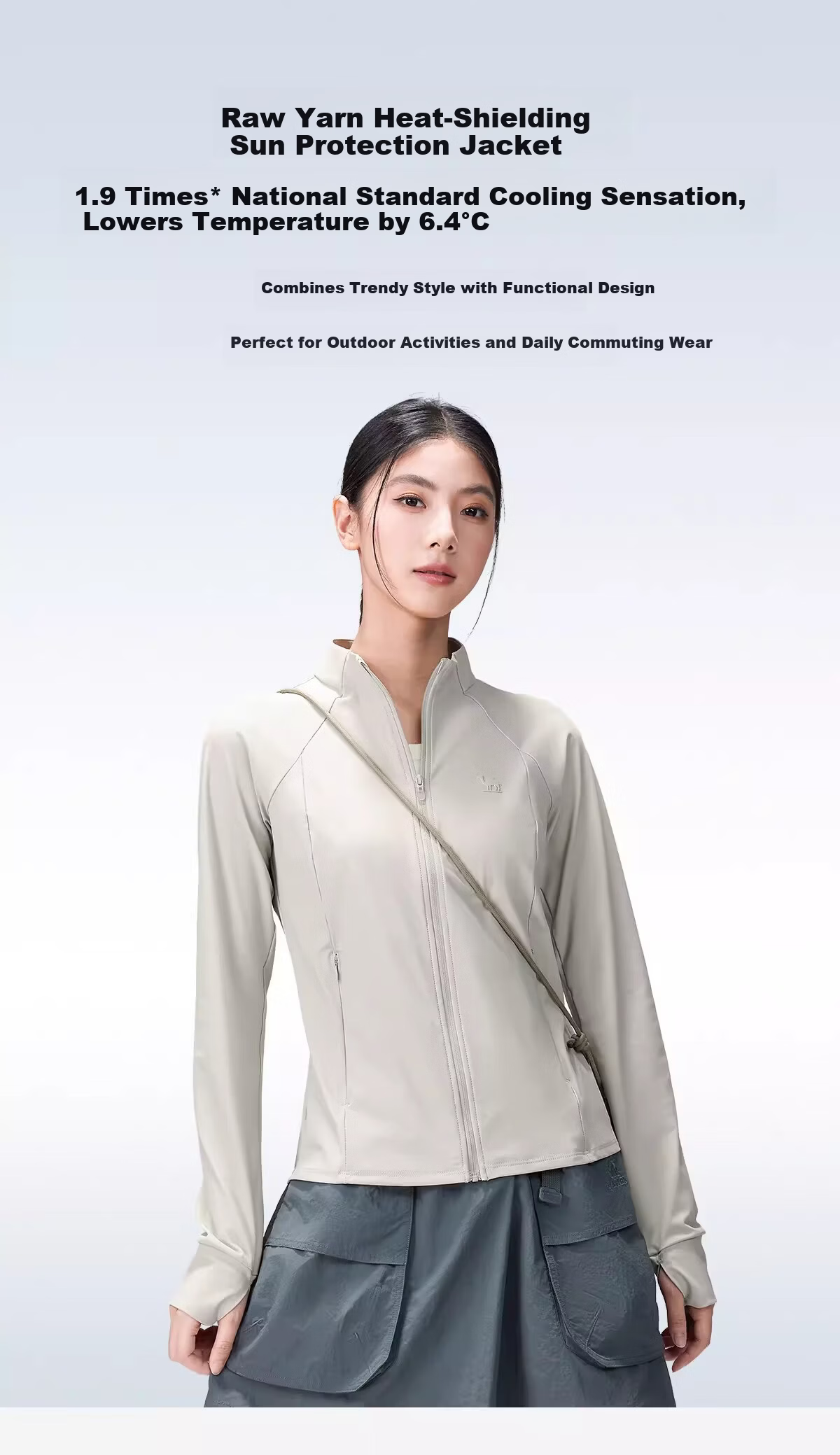 CAMEL Stand Collar Sun Protection Jacket 2026 Spring Summer New Original Yarn Cooling Breathable Sports Casual Short Coat 9006 1