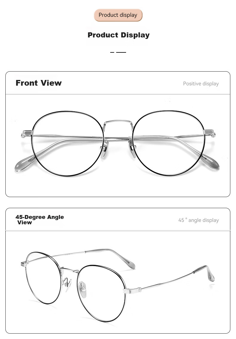 ARNO Focus On Your Eyes German Imported Pure Titanium Reading Glasses High-Definition Blue Light Blocking Premium Authentic Elderly Eyewear A117H 100 Degree 4