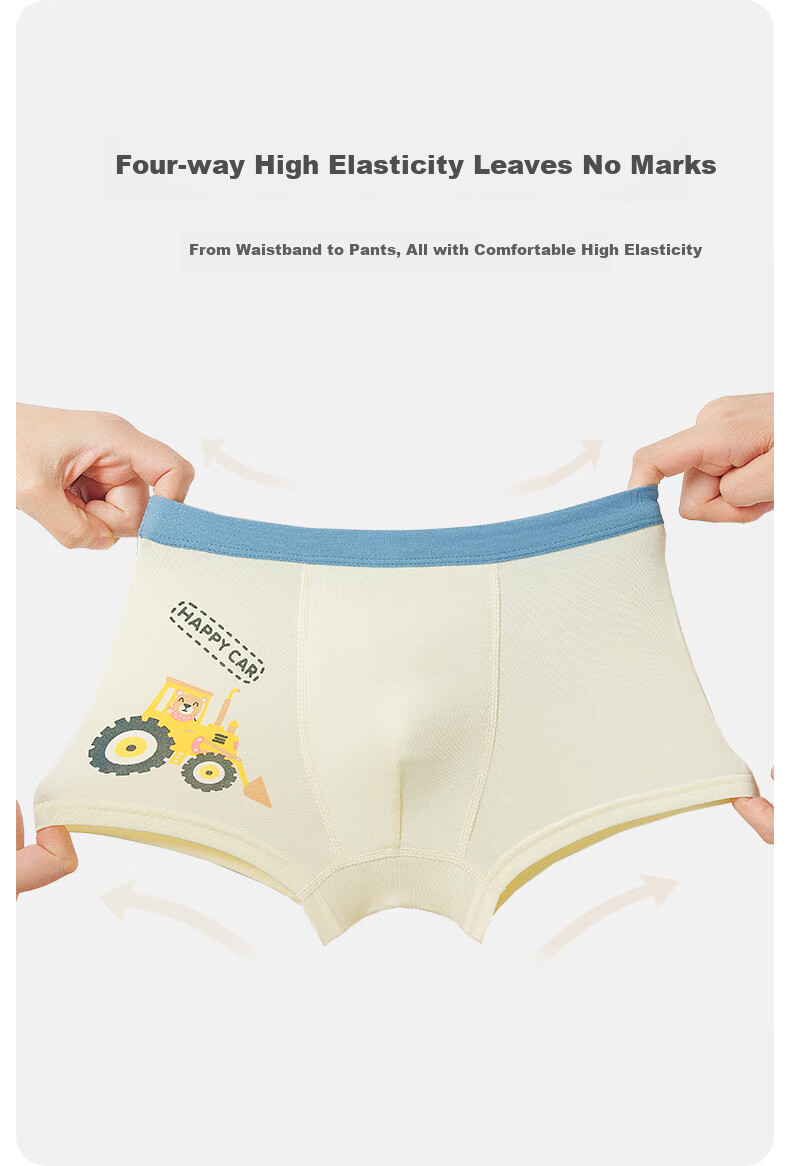 Caramella Boys' Cotton Breathable Boxer Shorts Spring Summer Kids Underwear 5