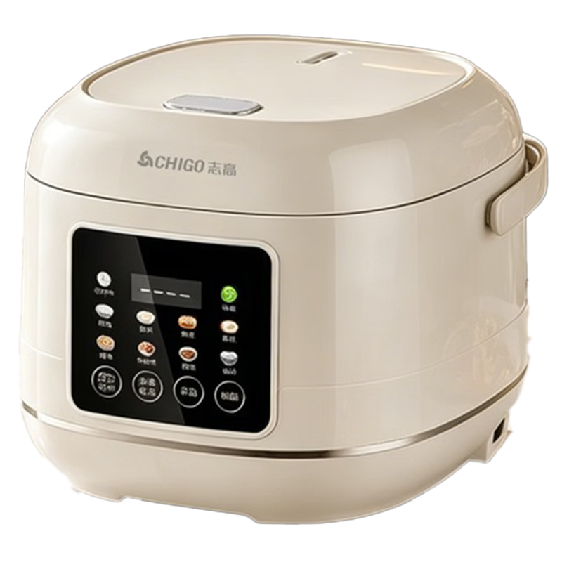 CHIGO 4L Rice Cooker Household 4-5 People Titanium Inner Pot Non-Stick Firewood Rice Ball Pot Multi-Function Smart Reservation Rice Cooker FD407-2404B