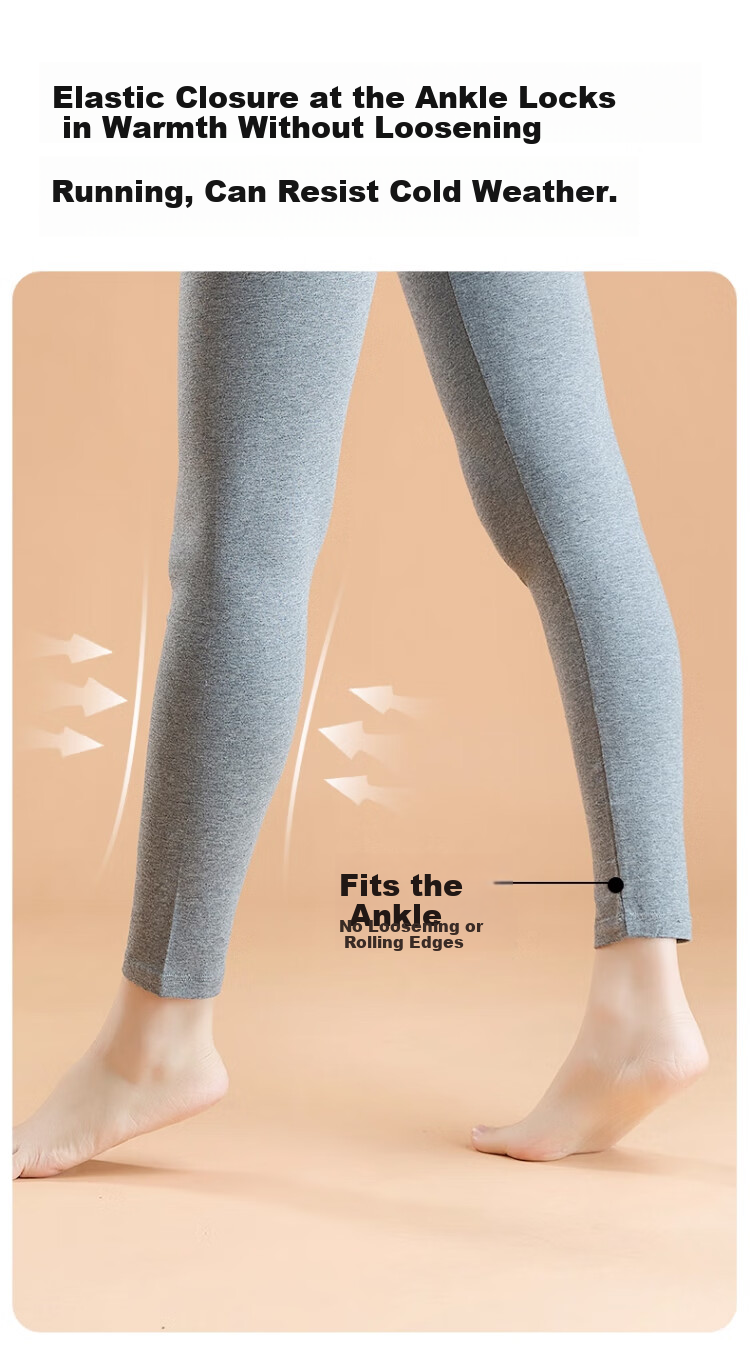 Langsha High-Waist Cloud Cotton Autumn Pants Women's Thin Inner Wear 10A Antibacterial Thermal Leggings Cotton Thread Cotton Wool Pants for Women 17