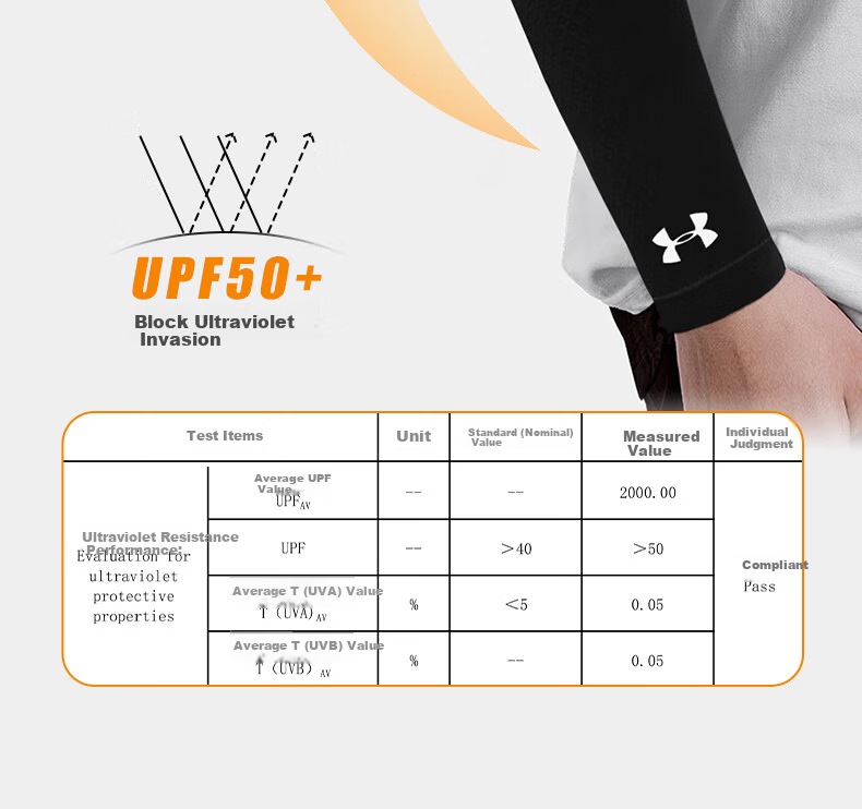 Under Armour UV Protection Arm Sleeves Unisex Cooling Sleeves Summer Basketball Sports Arm Guards Elbow Support Cycling Sleeves 6